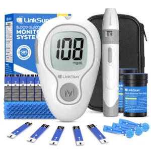 G-425-3 LinkSun Blood Glucose Meter Glucometer Complete Kit